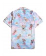 Paradise Floral Angel Print Beach Shirt - Multi M