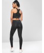 High Rise Racerback Yoga Gym Suits - Black M