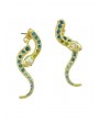 Personality Snake Stud Earrings - Gold