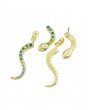 Personality Snake Stud Earrings - Gold