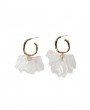 Irregular Transparent Stud Drop Earrings - Gold