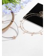 Multilayered Star Pendant Choker Necklace - Gold