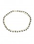 Acrylic Beaded Collarbone Necklace - Black