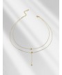 Ball Pendent Chain Necklace - Gold