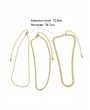 Minimalist Chain Choker Necklace Set - Gold