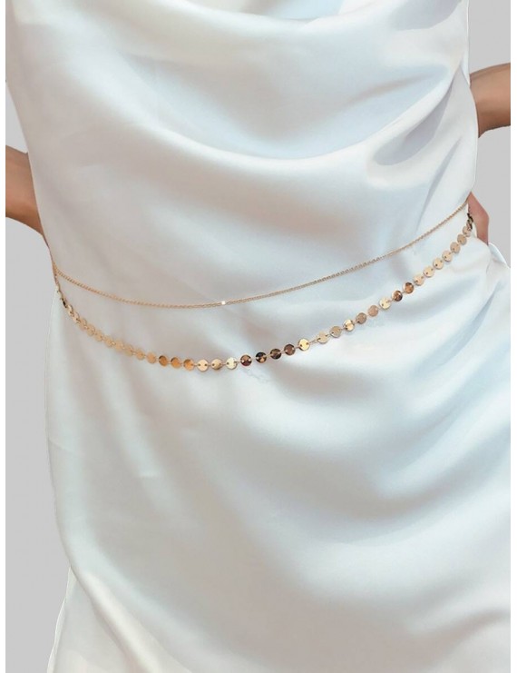 Sequins Layered Waist Chain - Gold