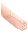 Bohemian Beach Shell Layered Chain Anklets Set - Gold