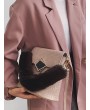 Plush Handle Animal Embossed Bucket Crossbody Bag - Khaki