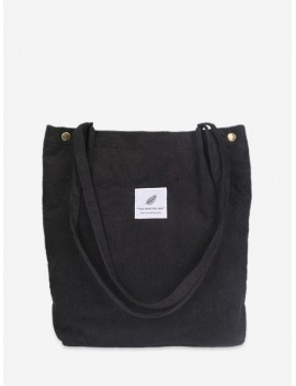 Canvas Simple Tote Bag - Black