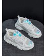 Laser Trim Breathable Mesh Running Sneakers - Sky Blue Eu 40