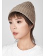 Knitted Chic Braid Winter Hat - Camel Brown