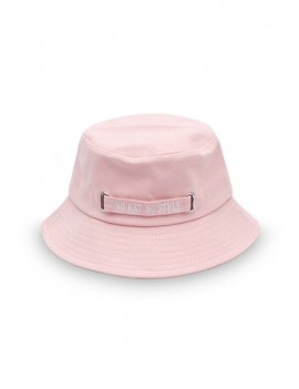 Casual Letter Embroidery Bucket Hat - Pink