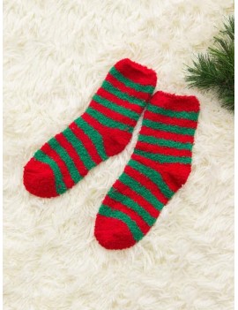 Christmas Tree Suede Quarter Length Socks - Multi-a