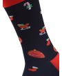 Winter Christmas Gift Print Crew Length Socks - Multi-a