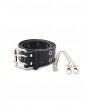 PU Leather Belt With Chain - Black
