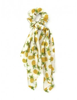 Pineapple Print Scrunchie - Tea Green