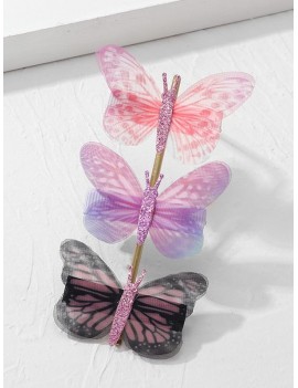 Stylish Butterfly Design Hairpins Set - Multi