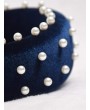 Chic Faux Pearl Decorated Headband - Cadetblue