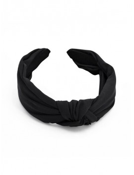 Simple Style Wide Headband - Black