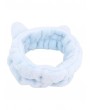 Cat Ear Decoration Wool Hairband - Sea Blue