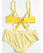 Cami Plus Size Printed Bikini - Yellow 4x