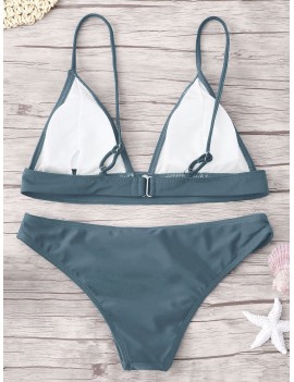  Padding Bikini Set - Blue Gray M