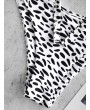  Printed High Leg Plunging Bikini Swimsuit - Multi-a L