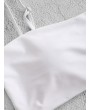  Boning Side Padded Cami Bikini Top - White S