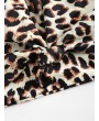  Leopard Knotted Padded Bikini Top - Multi-a L